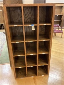 15 CUBBY STORAGE CABINET 35 IN X 17 IN X 65 IN