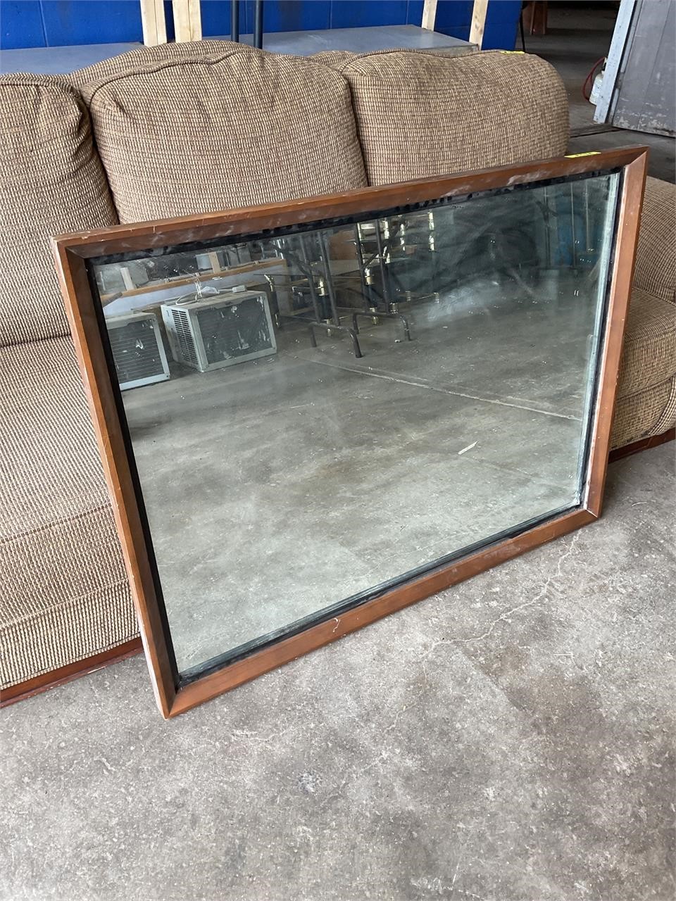 Wall mirror wood frame, 43” x 33”