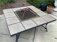 Fire pit coffee table