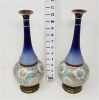 (2) Royal Doulton Slaters Mark Vases