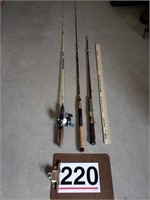 3 fishing poles