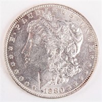 Coin 1880-O Morgan Silver Dollar Almost Unc.