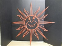 WICKER SUN WALL HANGING