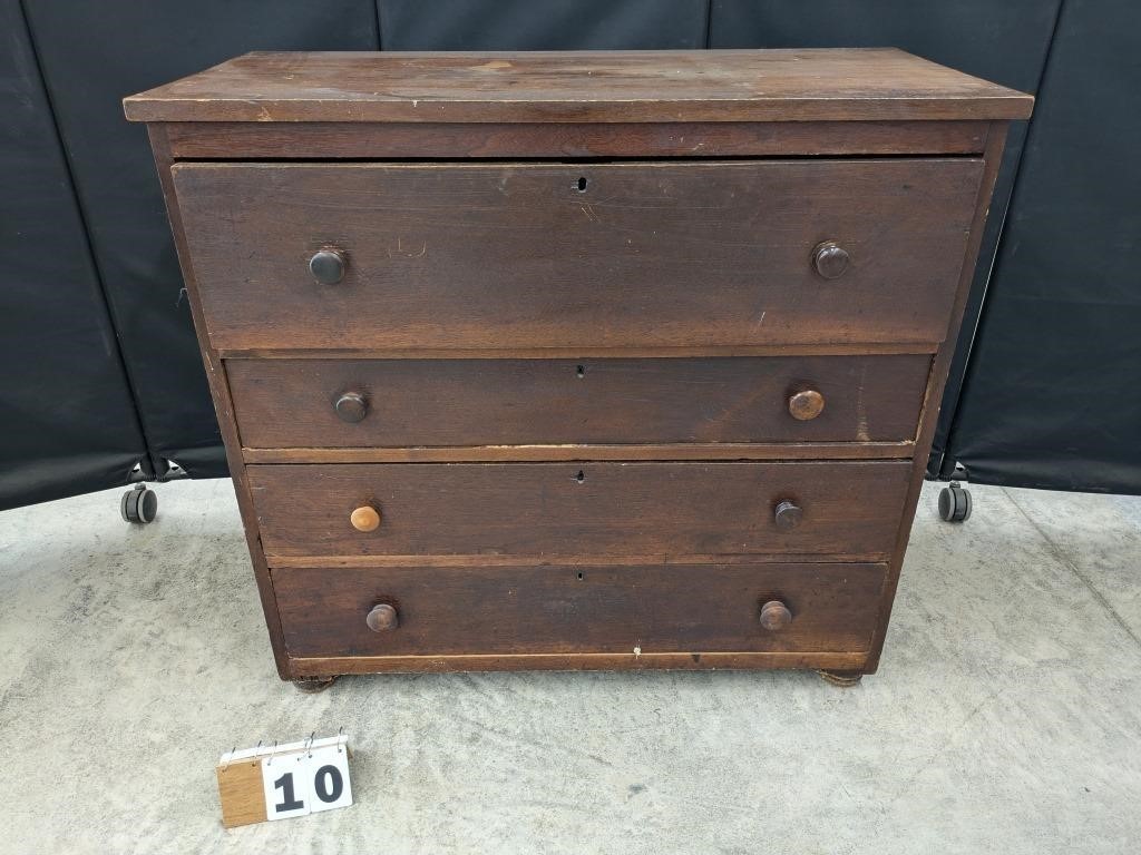 Wooden Four Drawer Chest