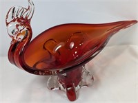 LORRAINE CHALET GLASS SWAN