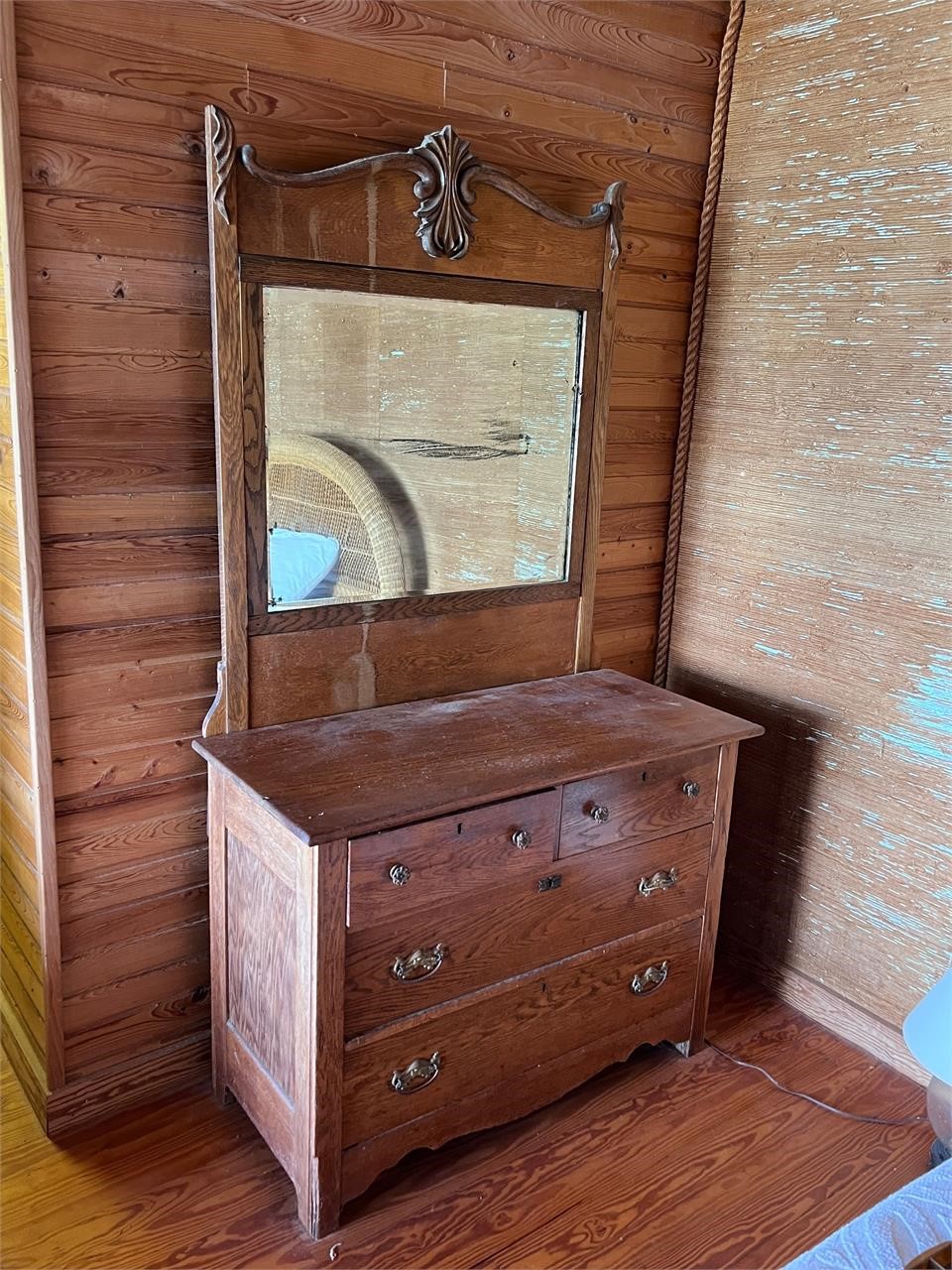 Vintage dresser & mirror