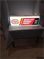 38 x 12" lighted General Tire sign double sided