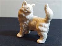 Porcelain Long Hair Cat Enesco Japan