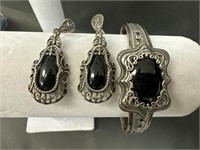 Sterling Silver and Black Onyx