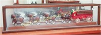 Budweiser Clydesdale wagon and team, in case