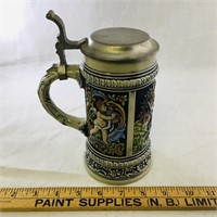 West Germany Pottery Beer Stein (8" Tall)