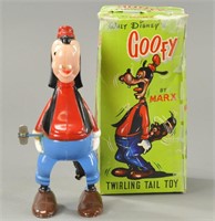 BOXED MARX GOOFY TWIRLING TAIL TOY