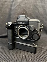 Vintage Nikon FD Body w/ MD-2/MB-1