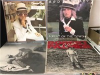 Rod Stewart, Elton John, Billy Joel LPs