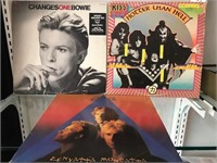 David Bowie, Police, KISS Lps