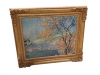 Impressionistic Landscape, Print on Board