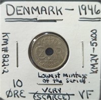 1946 Denmark coin