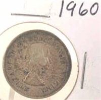 1960 Elizabeth II Canadian Silver Quarter