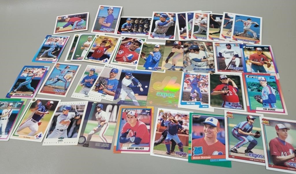 1990's Montreal Expos baseball cards