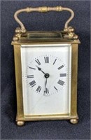 Brass French 8 Day Carriage Clock