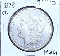 1878-CC Morgan Silver Dollar CHOICE BU