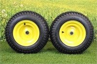 (Set of 2) 16x6.50-8 Turf Tire & Wheel Assembly .7