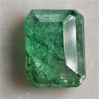 CERT 8.80 Ct Faceted African Colour Enhanced Emera