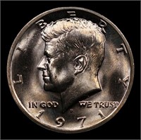 1971-d Kennedy Half Dollar 50c Grades GEM+ Unc