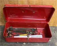 Metal Case 12”x6”x4” with Files and Alan Wrenches