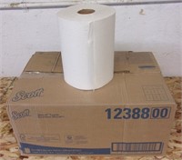 Case of 6 rolls of Scott paper towels.