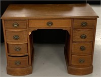 Wooden desk 9 drawer measuring 42 x 21 x 30”