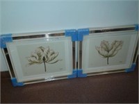 2 Pc. Framed Art Floral by Kelly Cutter