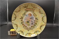 Lovely vintage 7" display plate victorian woman