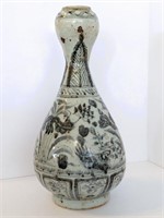 Antique Chinese Porcelain Vase w Birds 11.5"H