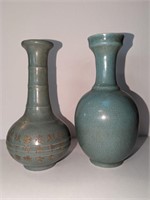 2 Antique Chinese Vases! 7"H
