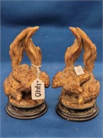 Pair of Whydah Bird Book Ends