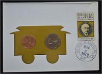 1970 U.S. Type Unc Coin & Stamp Set