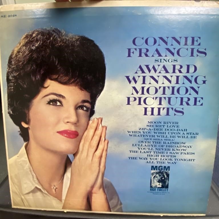 CONNIE FRANCIS VINTAGE RECORD ALBUM