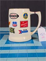 Vtg railroad logo mug