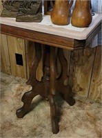 Small marble top parlor table