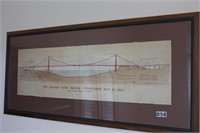 Golden Gate Bridge architectural drawing