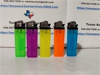 $10 lot of 5 NEW LIGHTERS Do Not Run OUT
