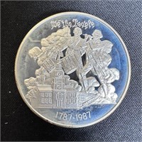 1987 Silver US Constitution Bicen. We the People