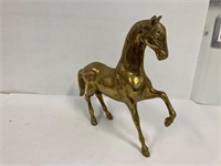 Brass horse. 14” long 12” high