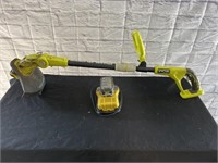 Ryobi String Trimmer w Battery and Charger.