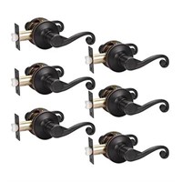 KNOBWELL 6 Pack Oil Rubbed Bronze Interior Door