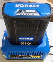 Kobalt 40V 5AH Battery and Charger