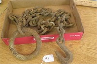 Approx 7' Log Chain Hook & Ring