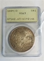 1885-O MS63 Morgan Silver Dollar