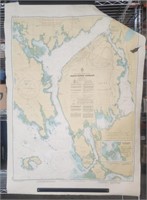 Prince Rupert Harbour Nautical 1983 Map, 33" x